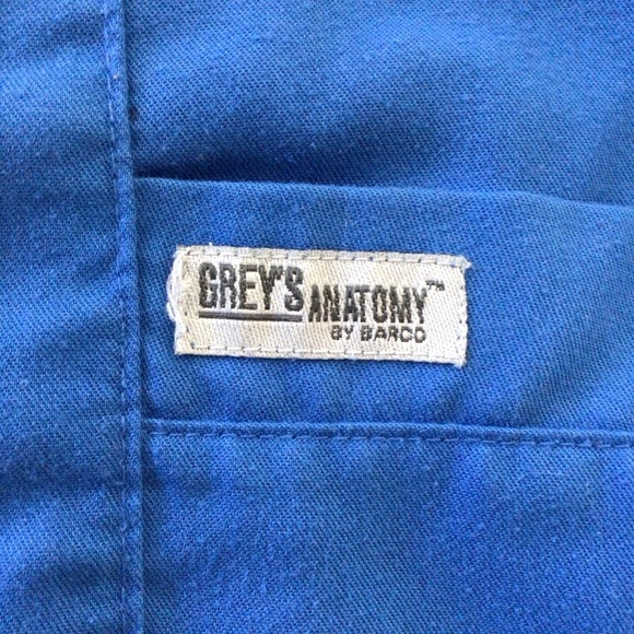 Grey’s Anatomy Professional Wear Blue Scrub Top - Size Small - Picture 3 of 5